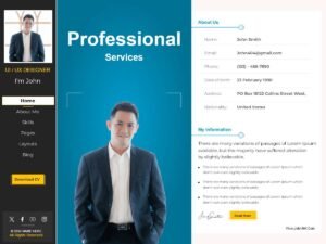 Free Jobstride Resume WordPress Theme