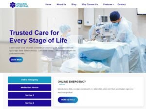 Free Lifeline Hospital WordPress Theme