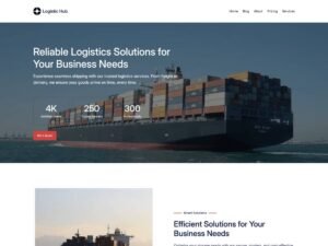 Free Logistic Hub WordPress Theme