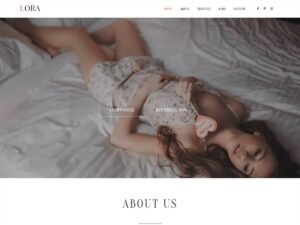 Free Lora Lite One Page WordPress Theme