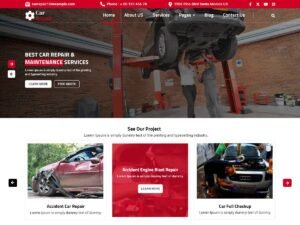 Free Mechanic Car Repair WordPress Theme