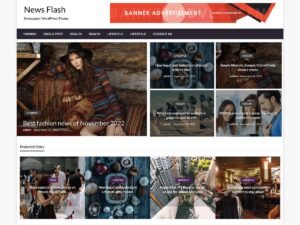 Free Newspaper Flash WordPress Theme