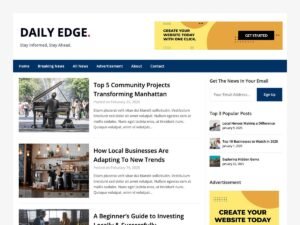 Free Newspaper Minimalistal WordPress Theme