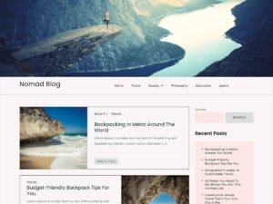 Free Nomad Blog WordPress Theme