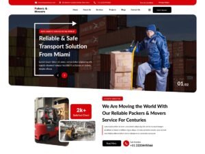 Free Packers And Movers WordPress Theme