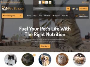 Free Pet Bazaar WordPress Theme