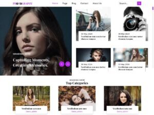 Free Pixel Photography WordPress Theme