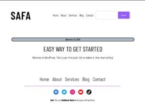 Free Safa WordPress Theme