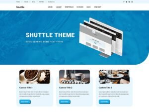 Free Shuttle Restaurant WordPress Theme