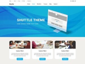 Free Shuttle Vibrant WordPress Theme