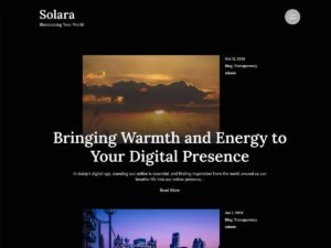 Free Solara WordPress Theme