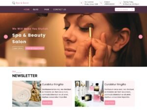 Free Spa Skincare WordPress Theme
