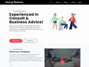 Free Startup Business Elementor WordPress Theme