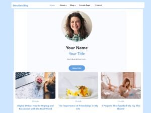 Free Storyline Blog WordPress Theme