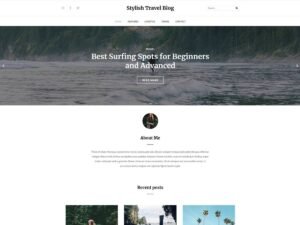 Free Stylish Travel Blog WordPress Theme