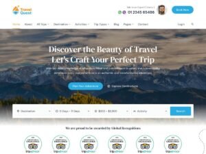 Free Travel Quest WordPress Theme