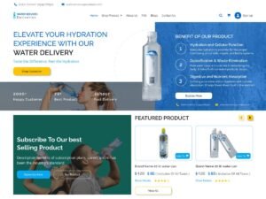 Free Water Delivery Services WordPress Theme