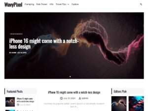 Free Wavypixel WordPress Theme