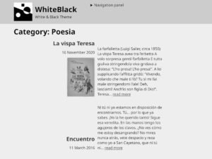 Free WhiteBlack WordPress Theme