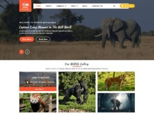 Free Wildlife Photography WordPress Theme