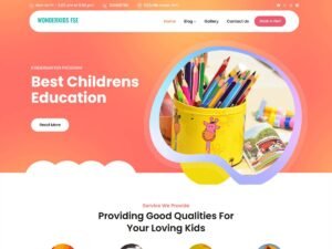 Free WonderKids FSE WordPress Theme