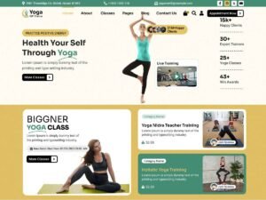 Free Yoga Trainer WordPress Theme