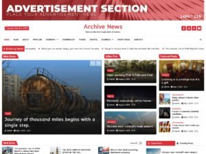 Free Archive News WordPress Theme
