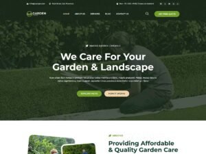 Free Bosa Garden Care WordPress Theme