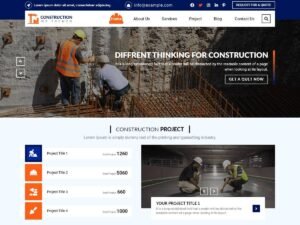 Free Commercial Construction WordPress Theme