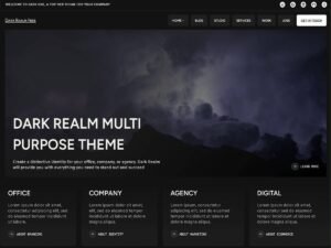Free Dark Realm WordPress Theme