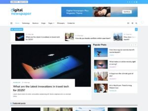 Free Digital Newspaper Plus WordPress Theme
