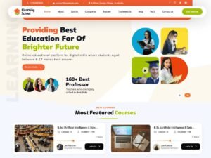 Free Elearning School WordPress Theme