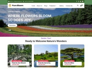 Free Exotic Plant Store WordPress Theme