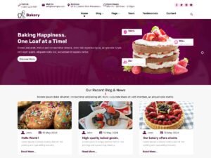 Free Expert Bakers Shop WordPress Theme