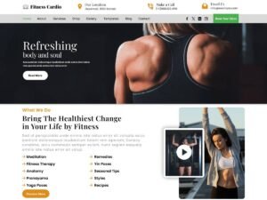 Free Fitness Cardio WordPress Theme