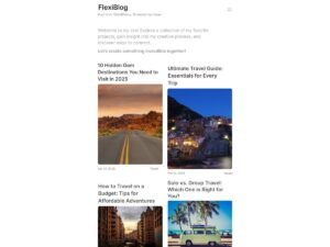 Free FlexiBlog WordPress Theme