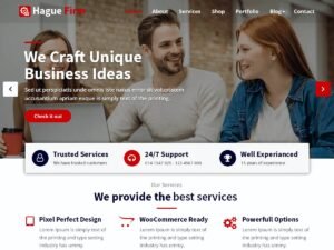 Free Hague Firm WordPress Theme