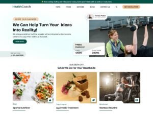 Free Holistic Health Coach WordPress Theme