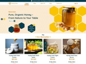 Free Honey Shop WordPress Theme