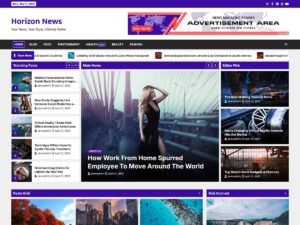 Free Horizon News WordPress Theme
