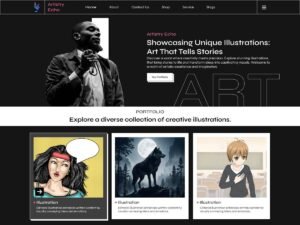 Free Illustrator Designer WordPress Theme