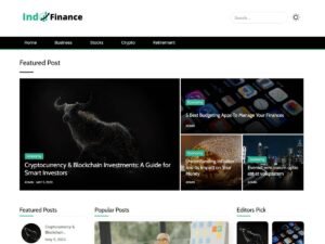 Free IndoFinance WordPress Theme