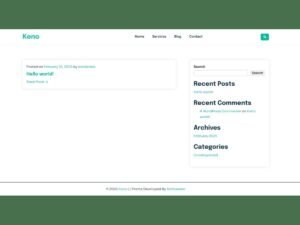 Free Keno WordPress Theme