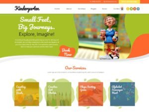 Free Kindergarten Art School WordPress Theme