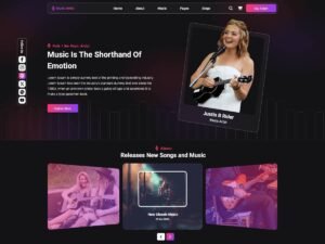 Free Live Artist WordPress Theme