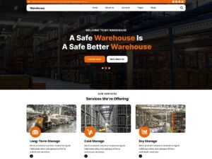 Free Logistic Warehouse WordPress Theme