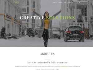 Free Lora Business One Page WordPress Theme