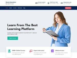 Free Mavix Education WordPress Theme