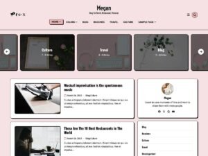 Free Megan Blog Multipurpose WordPress Theme