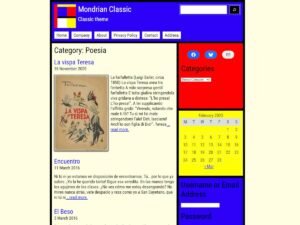 Free Mondrian Classic WordPress Theme